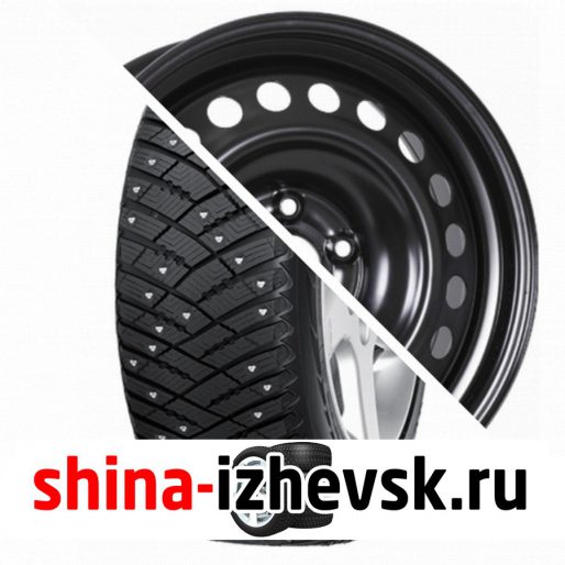 Колесо в сборе Goodyear Ultra Grip Ice Arctic SUV 225/65 R17 T 102 + MW Eurodisk 17003 7xR17 5×114.3 ET39 DIA60.1 Черный в Ижевске